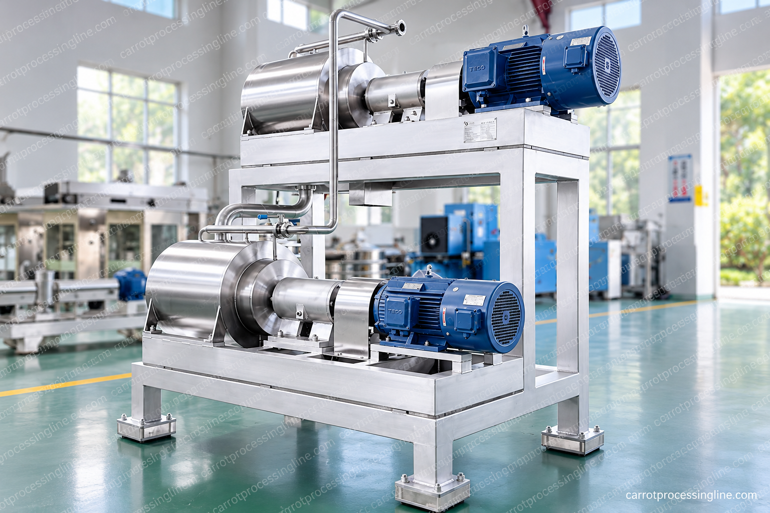 Two-stage pulping and refining machine